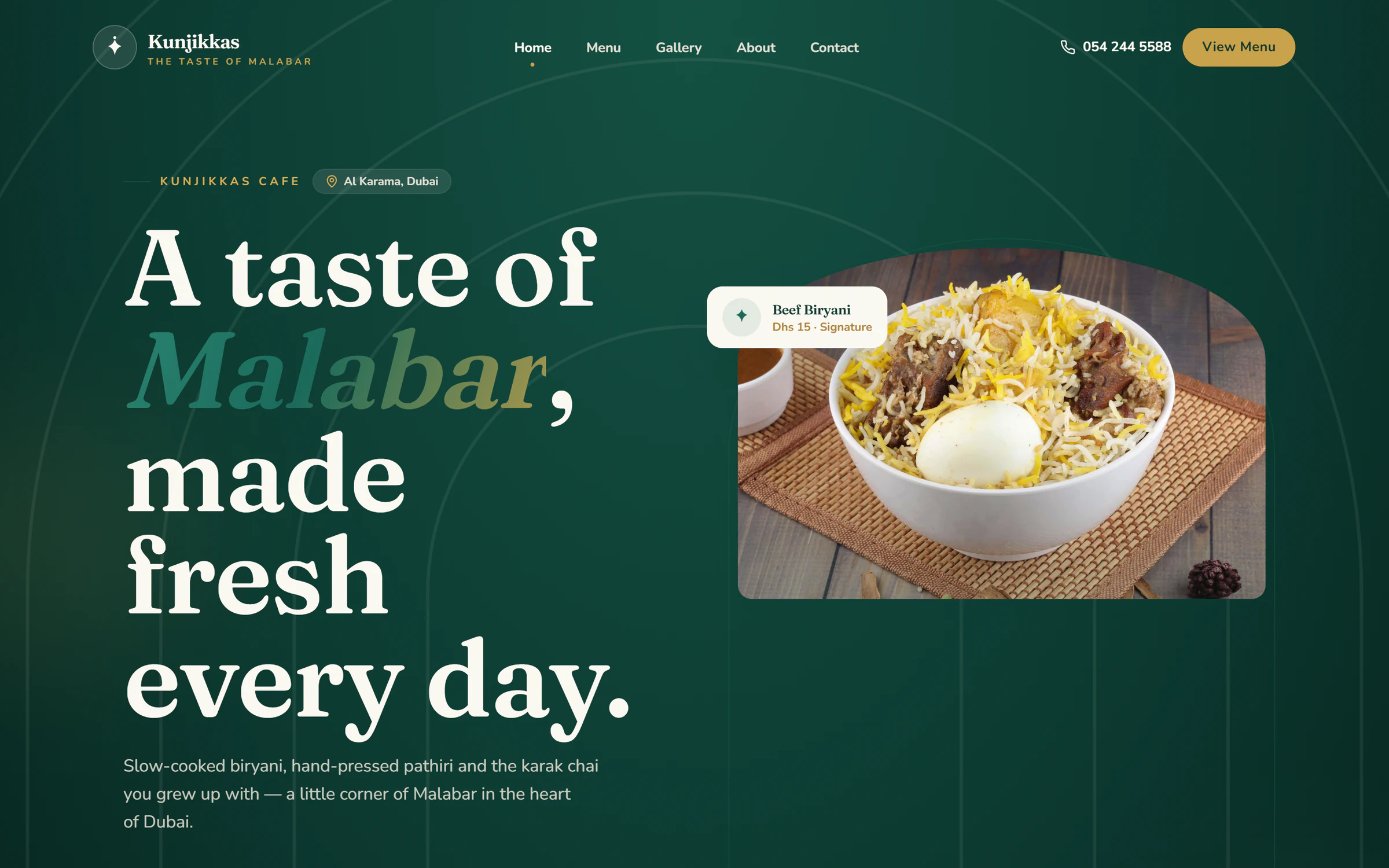 Screenshot of Kunjikkas Cafe