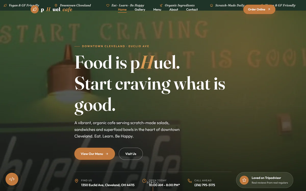 pHuel Cafe screenshot