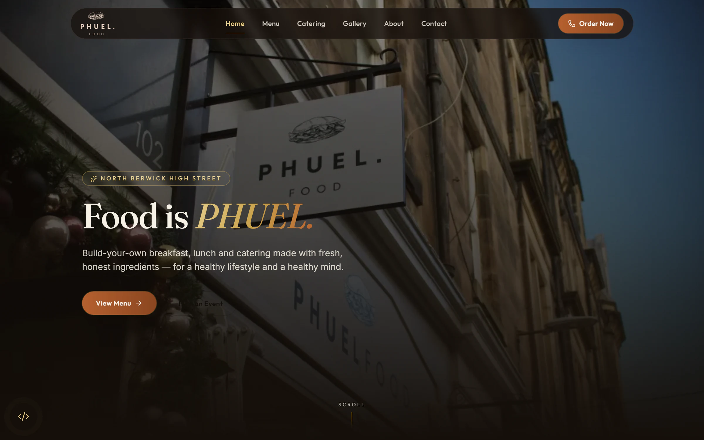 Screenshot of pHuel Food