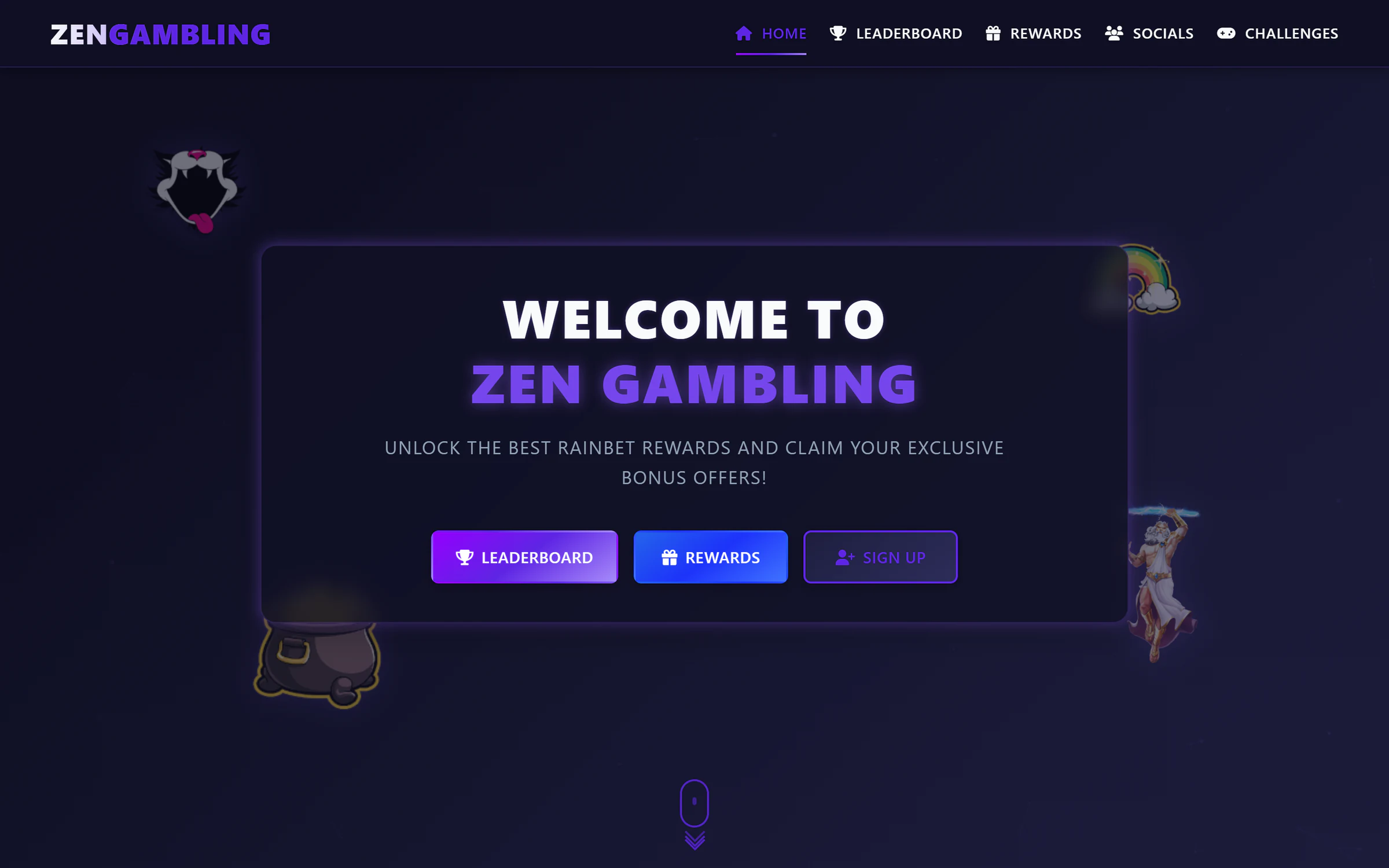 Screenshot of Zen Gambling